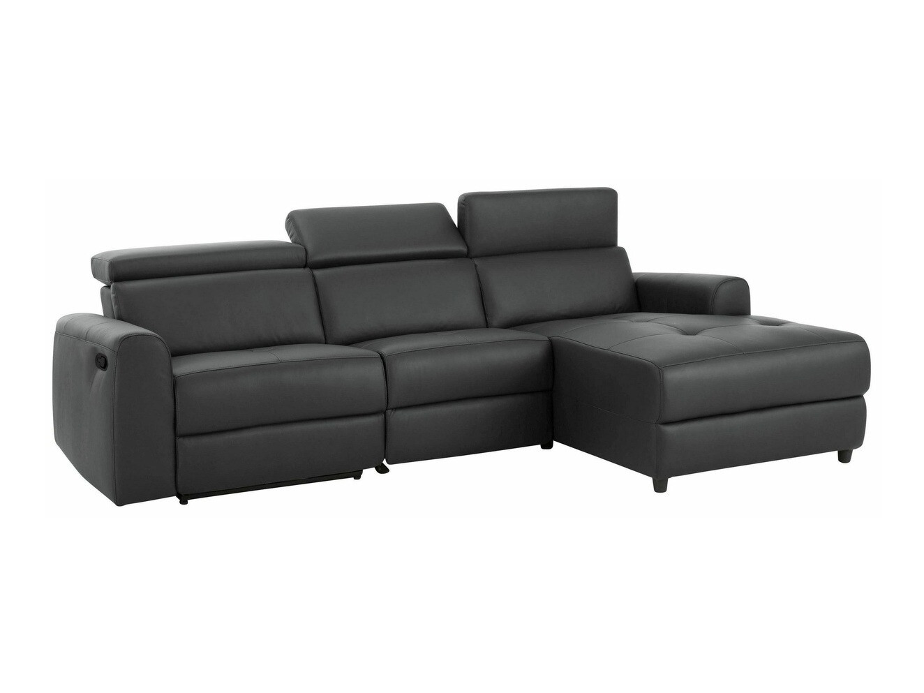 Colțar cu recliner Denton 503 (Gri inchis)