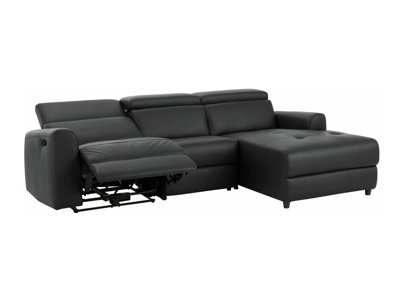 Colțar cu recliner Denton 503 (Gri inchis)