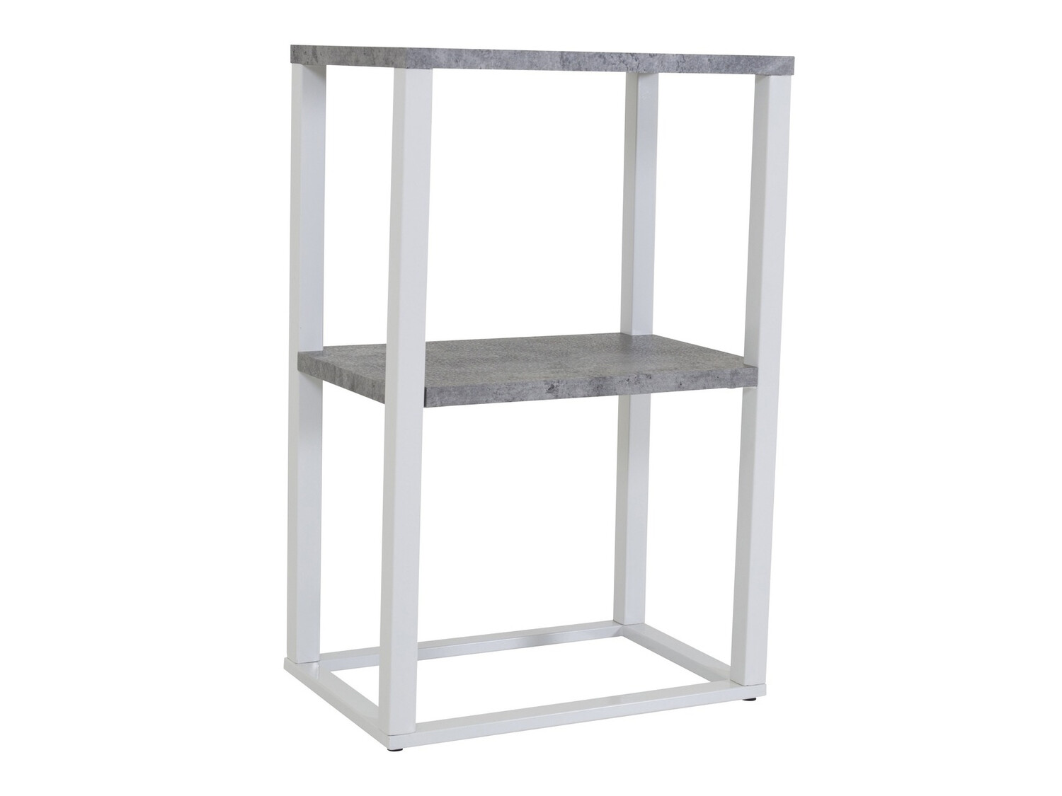 Măsuță laterală Dallas 260 (Beton + Alb)