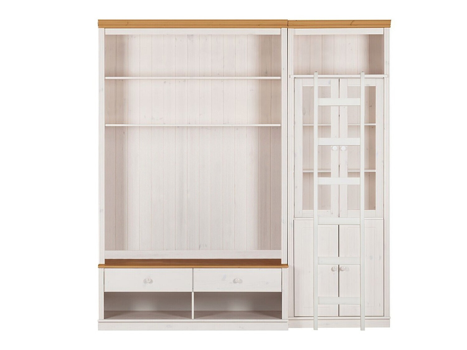 Set de living Saltoro 125 (Alb + Stejar Honey)