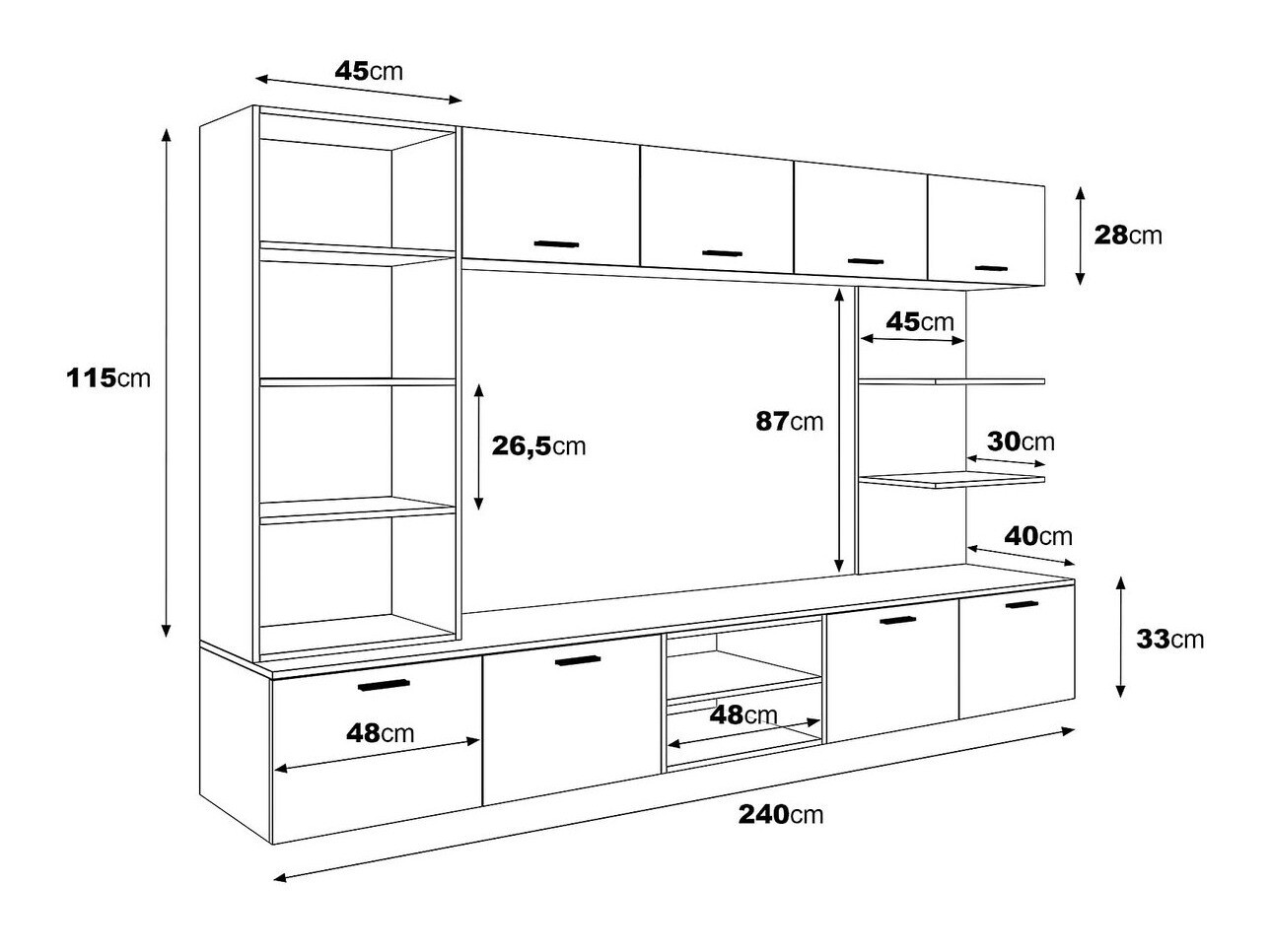 Set camera de zi Springfield 172 (Negru + Negru lucios)