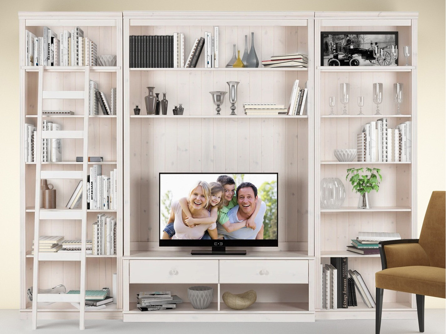 Set de living Saltoro 108 (Alb)