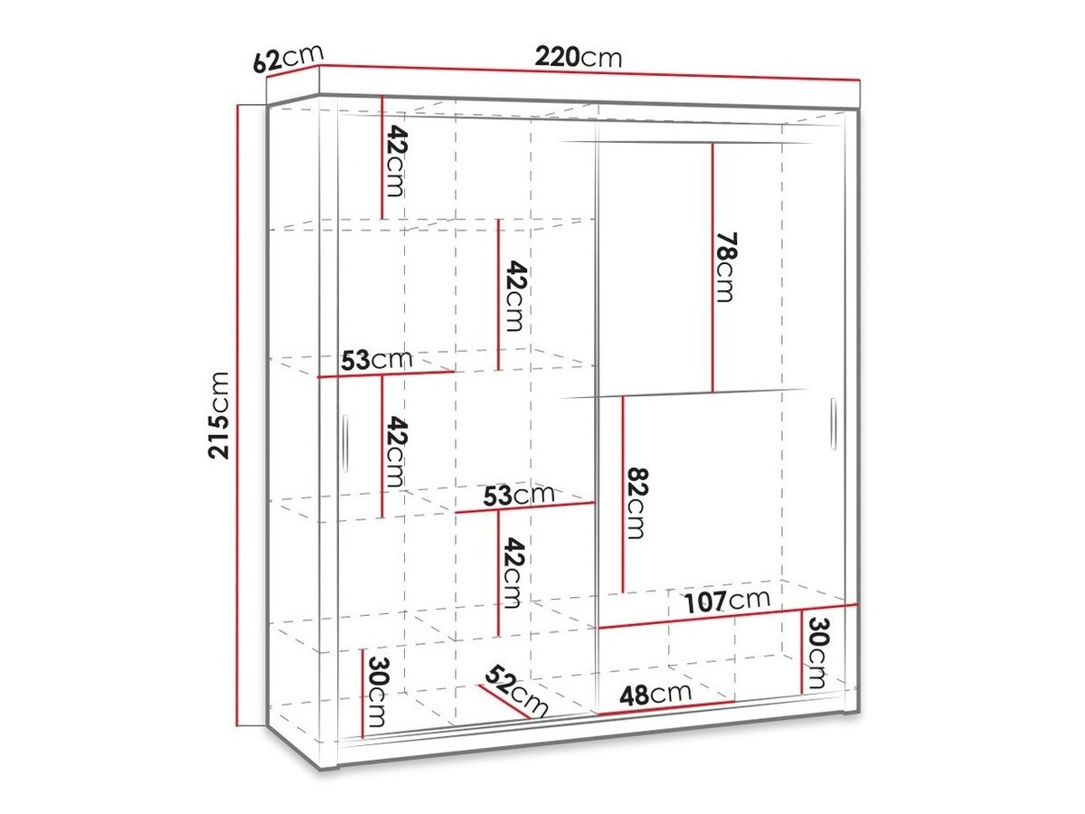 Dulap Catromi 109 (Stejar artizan)