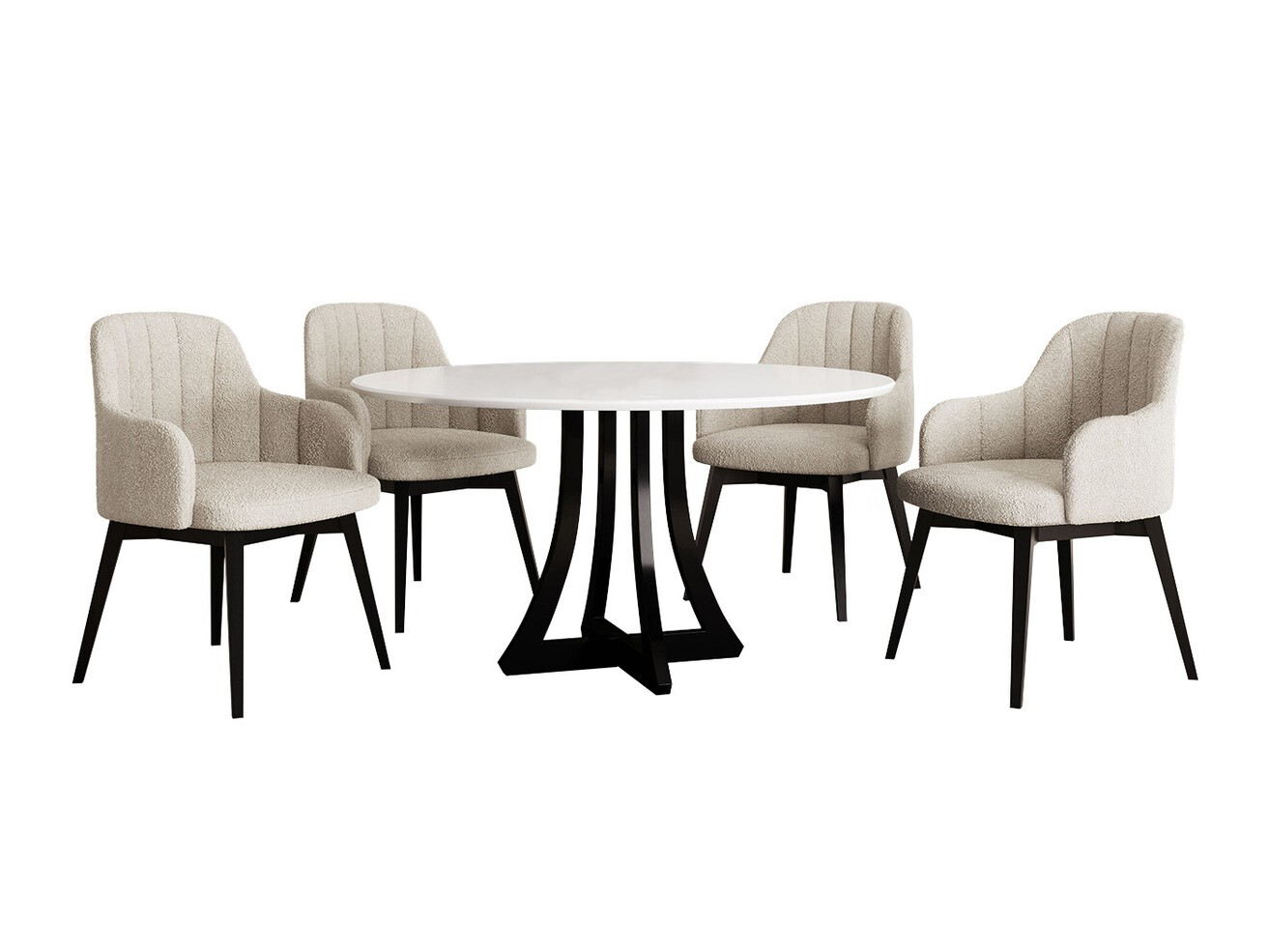 Set de mese Racine 137 (Negru + Baloo 2074)