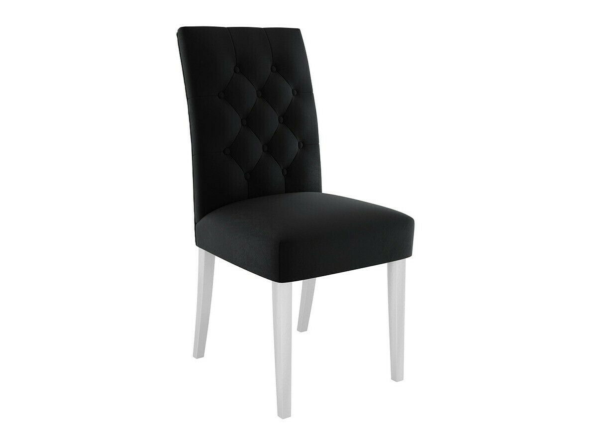 Set de dining Racine 129 (Alb lucios + Magic Velvet 2219)