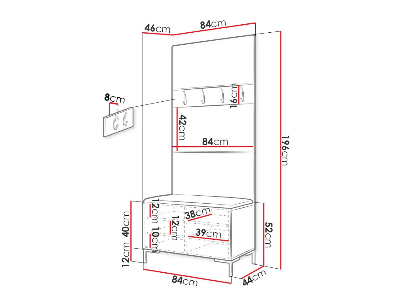 Set de hol Nomal III (Piele eco Soft 017)