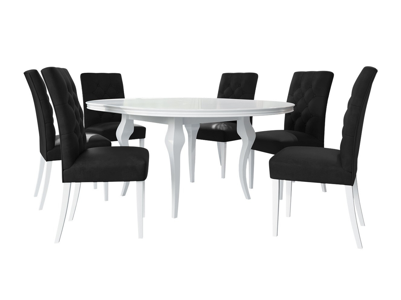 Set de mese Racine 129 (Alb lucios + Magic Velvet 2219)