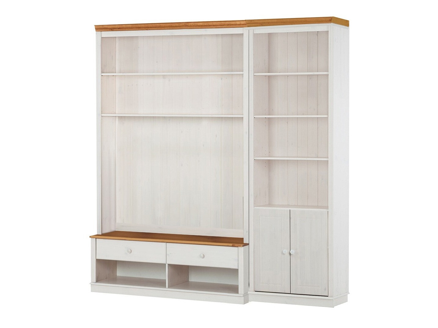 Set de living Saltoro 105 (Alb + Stejar Honey)