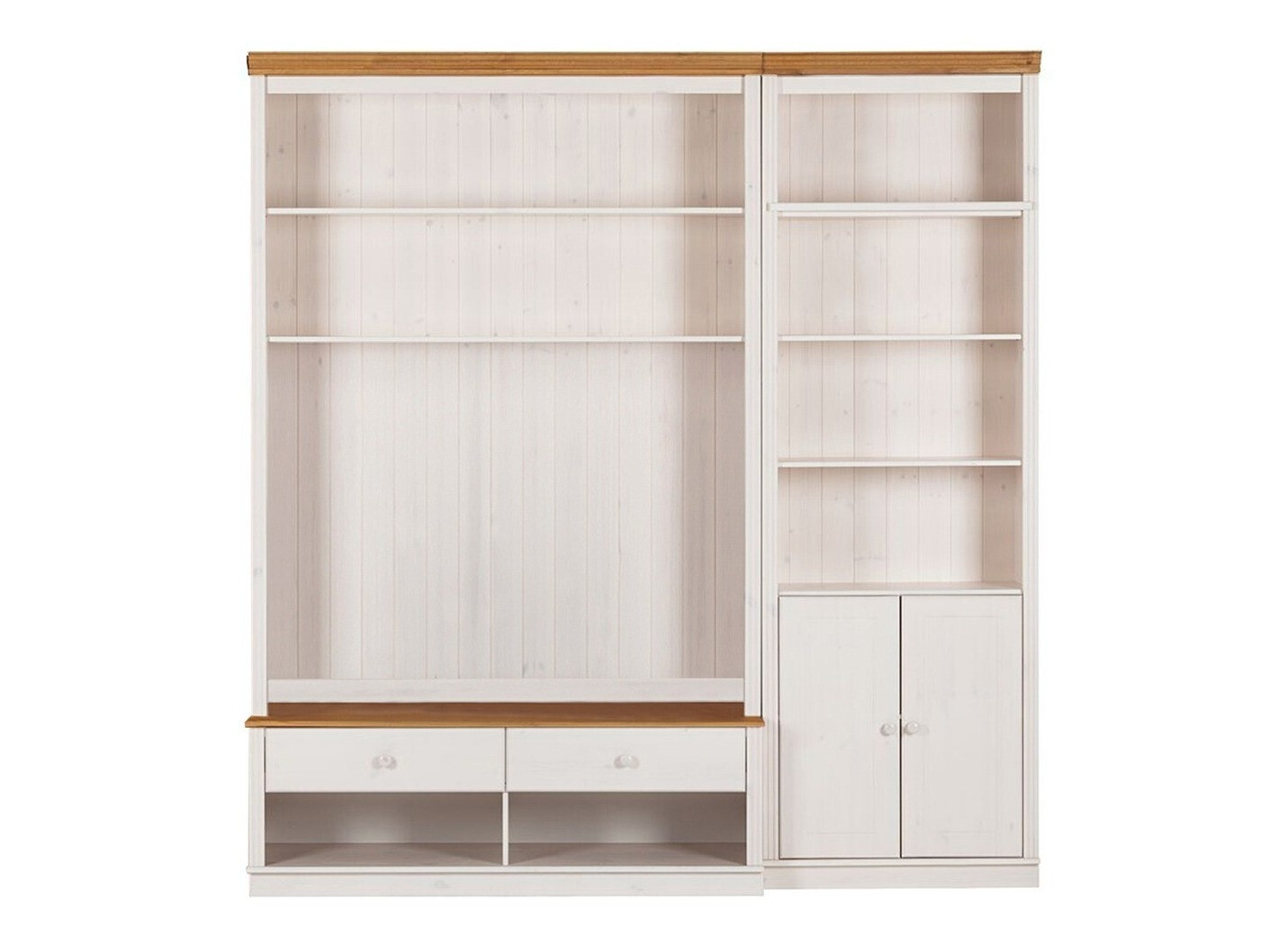 Set de living Saltoro 105 (Alb + Stejar Honey)