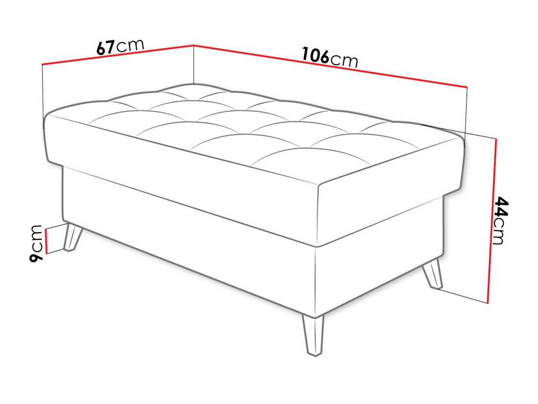 Bancă tapițată Comfivo Agnus I (Fresh 11)