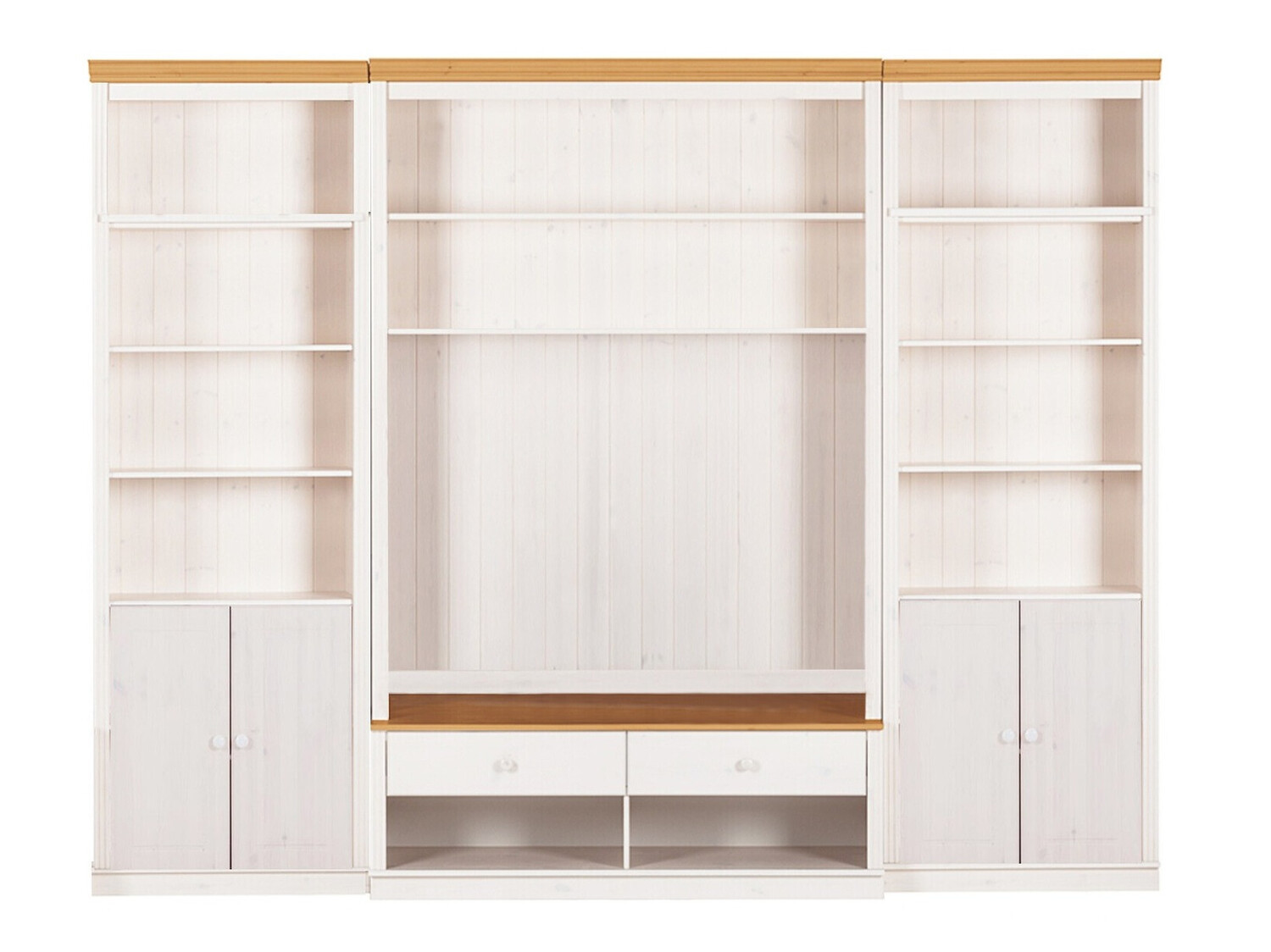 Set de living Saltoro 107 (Alb + Stejar Honey)