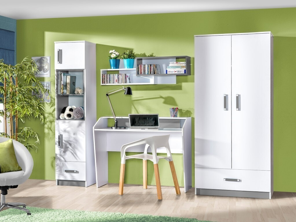 Set pentru camera copiilor Lorlare 100 (Alb + Gri)