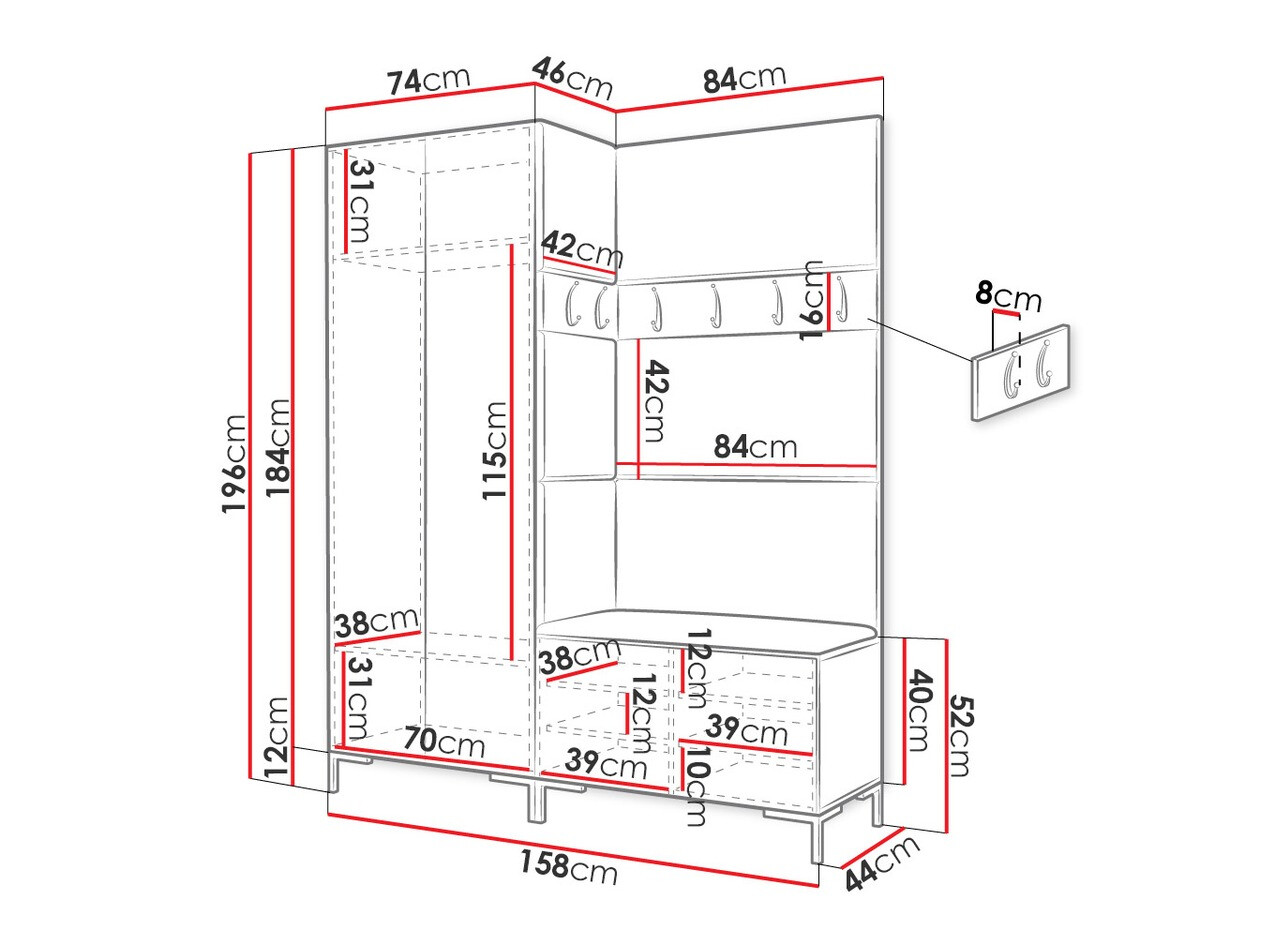 Set de hol Nomal IX (Piele eco Soft 017)