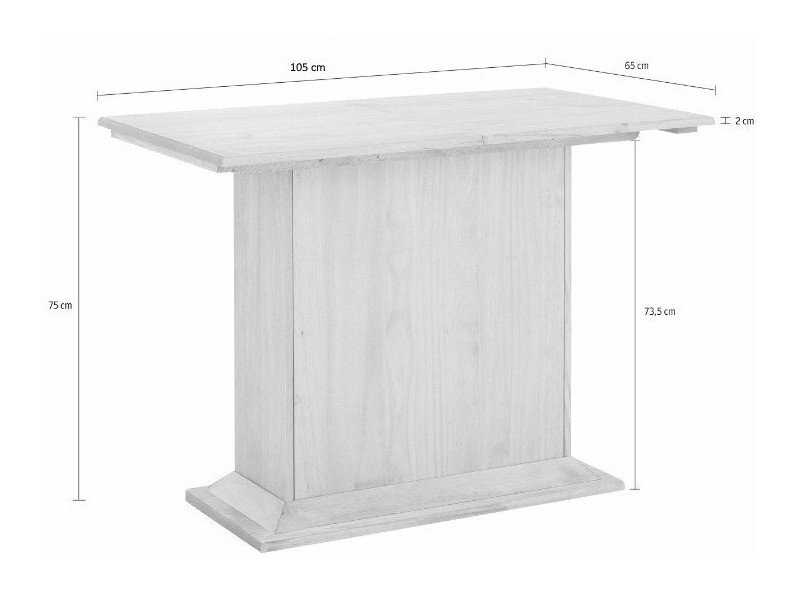 Masă Cirfeli 102 (Alb + Pin)