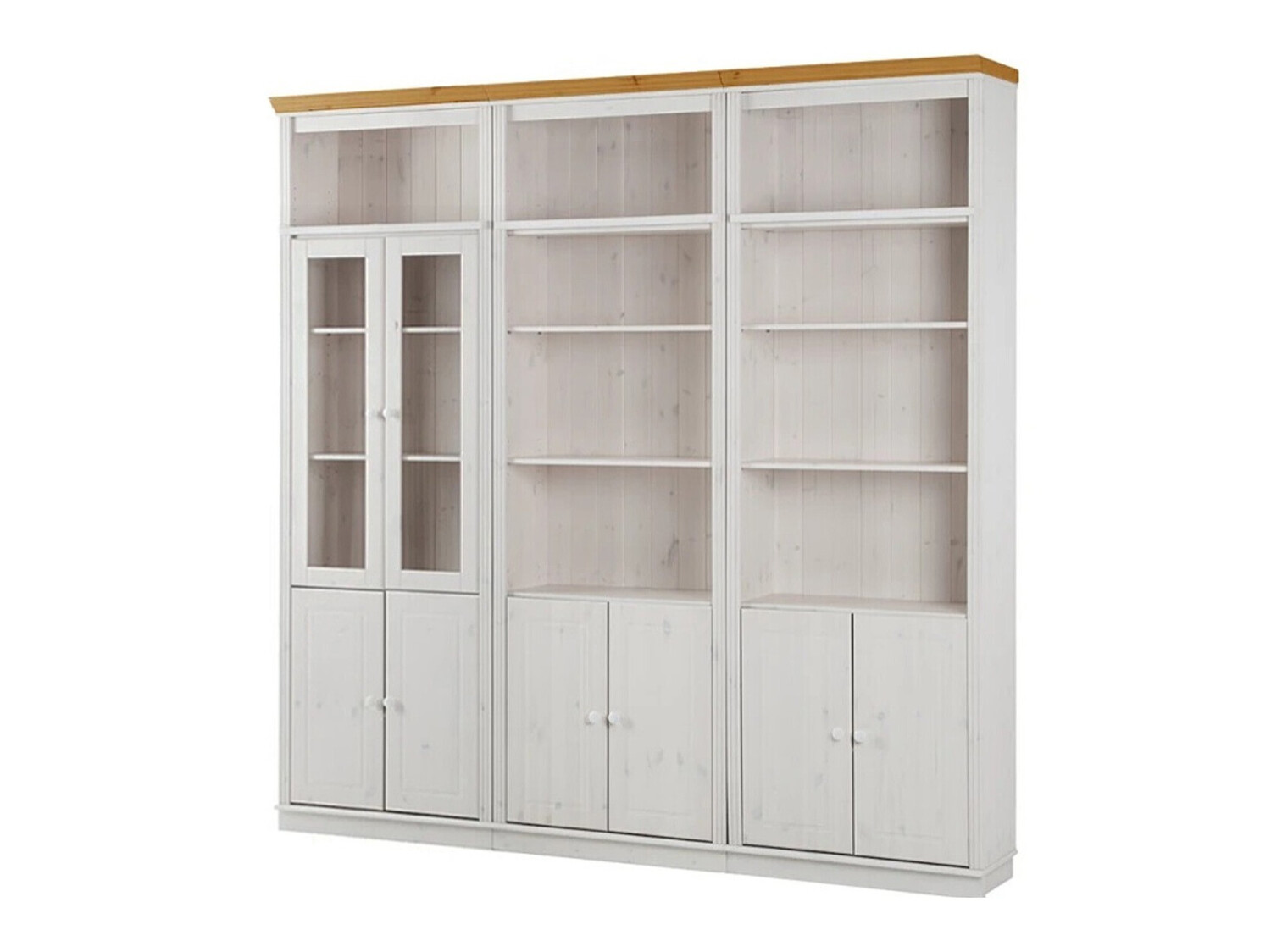 Set de rafturi Saltoro 111 (Alb + Stejar Honey)