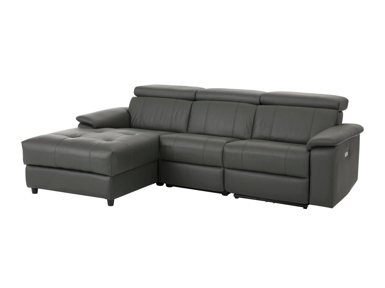 Colțar cu recliner Denton 1502 (Gri)