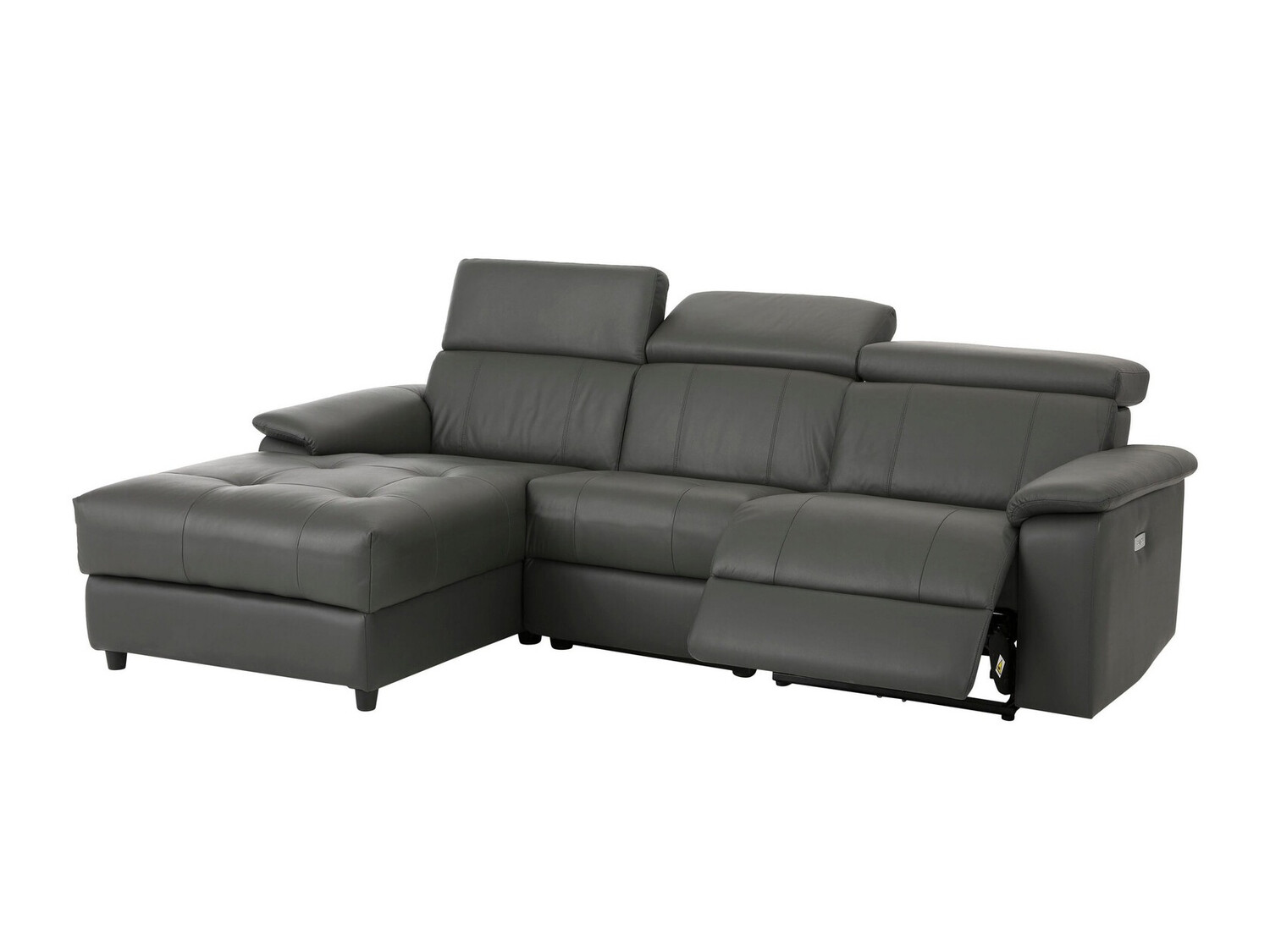 Colțar cu recliner Denton 1502 (Gri)