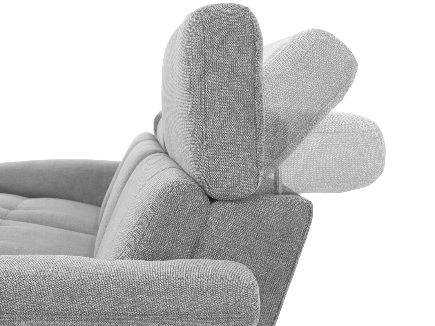 Colțar recliner Denton 1502 (Gri deschis)