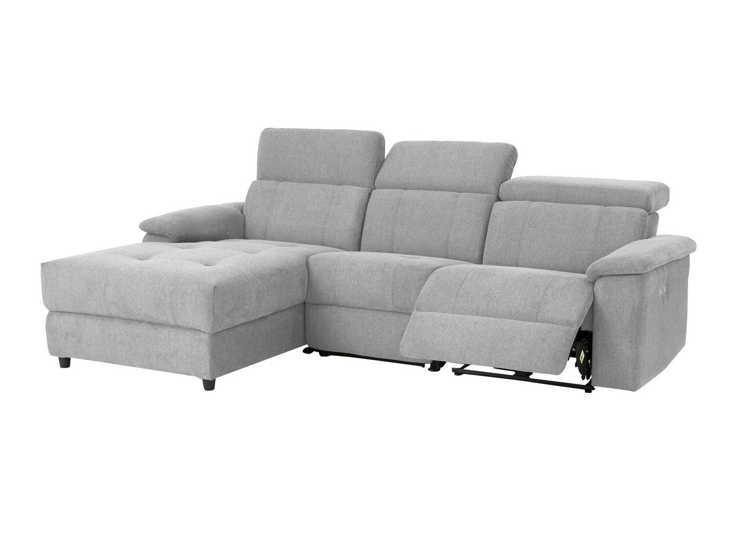 Colțar recliner Denton 1502 (Gri deschis)