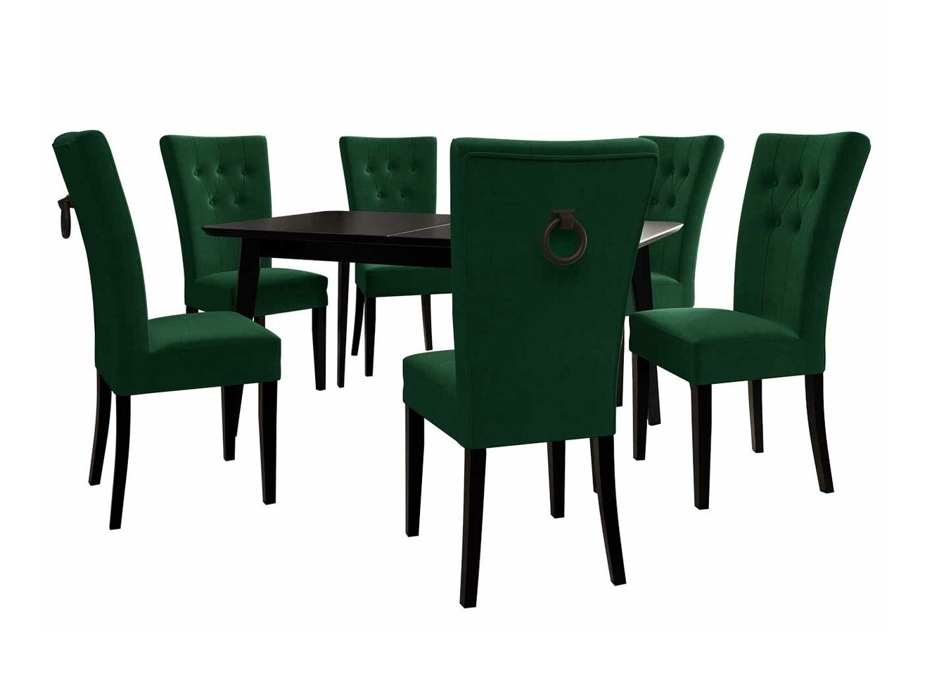 Set de mese Racine 144 (Negru + Magic Velvet 2225)