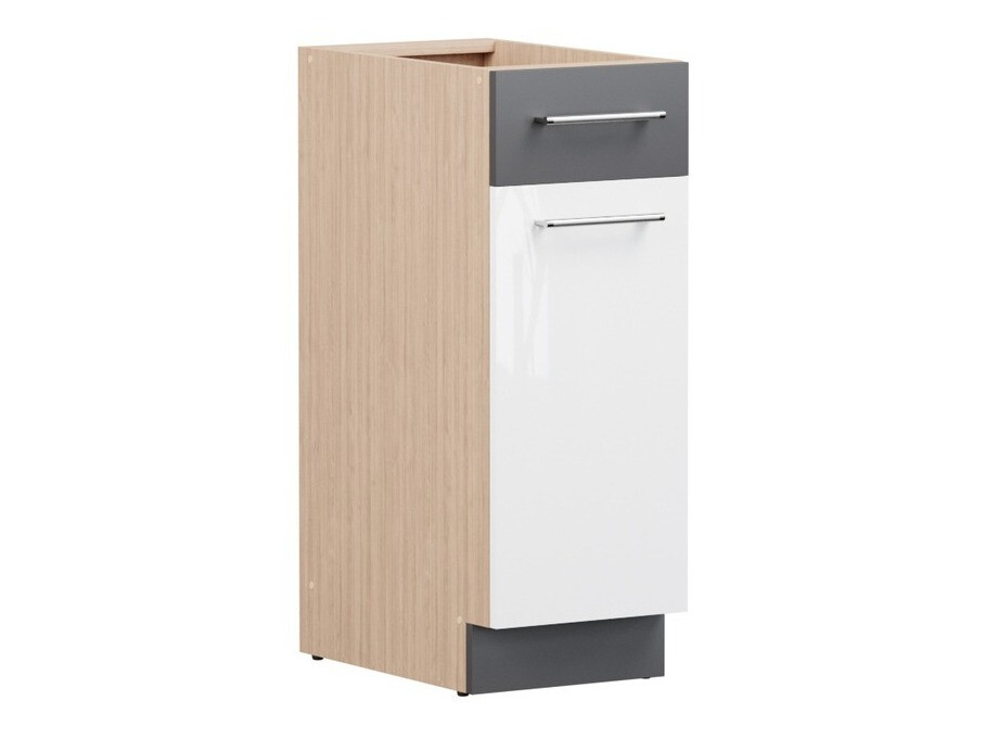 Dulap modular cu sertar și uși Mode White 109
