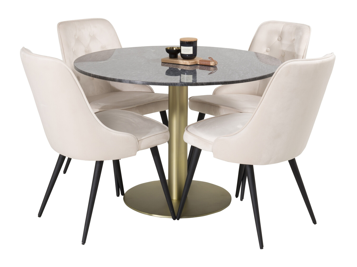 Set de mese Dallas 370 (Bej + Negru)