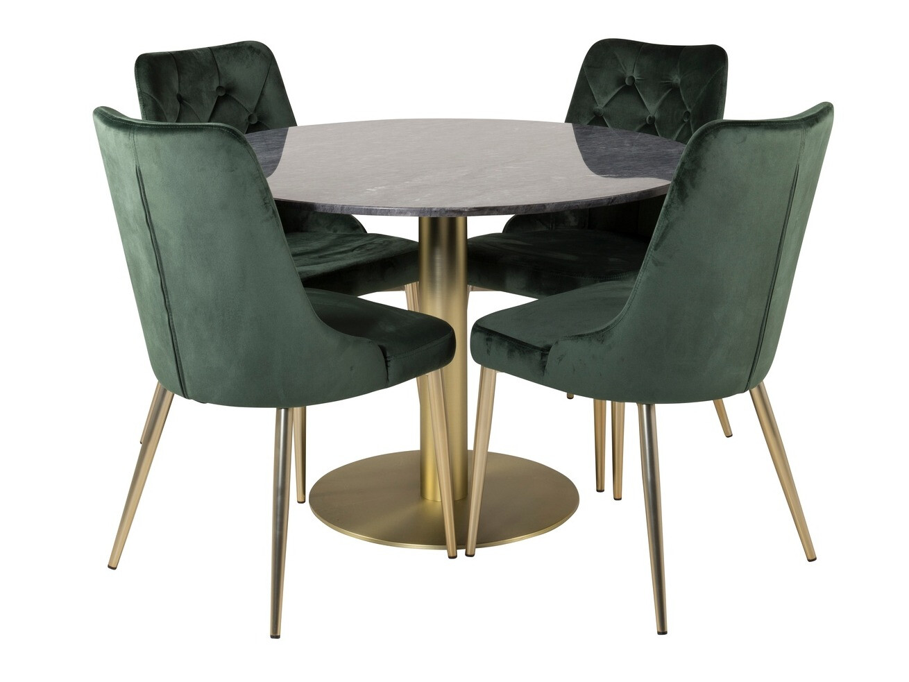 Set de mese Dallas 370 (Verde + Auriu)