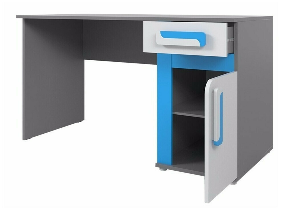 Set pentru camera copiilor Levtala 116 (Antracit + Alb + Turcoaz)