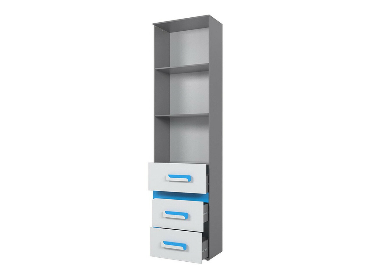Set pentru camera copiilor Levtala 120 (Antracit + Alb + Turcoaz)