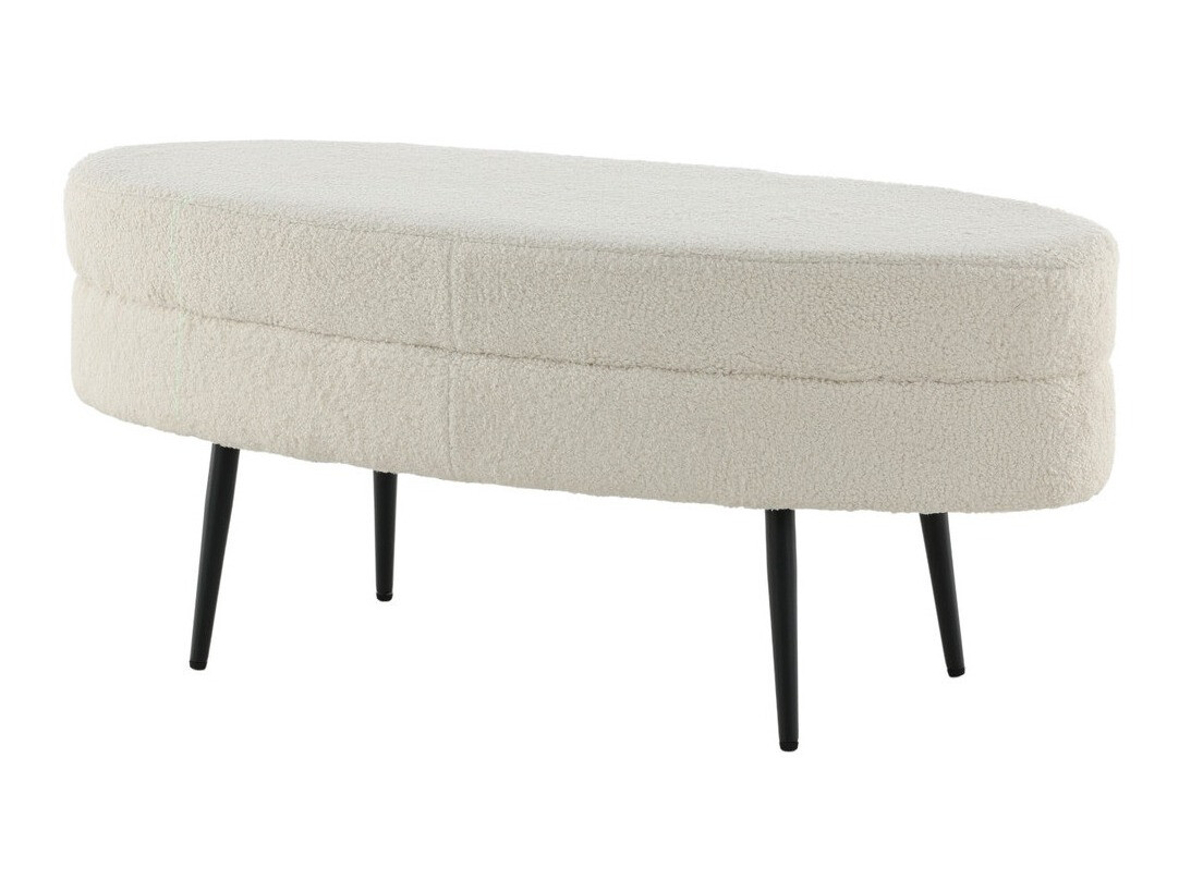 Bancă tapițată Dallas 2920 (Alb + Negru)