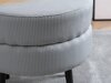 Taburet Dallas 2945 (Gri deschis + Negru)