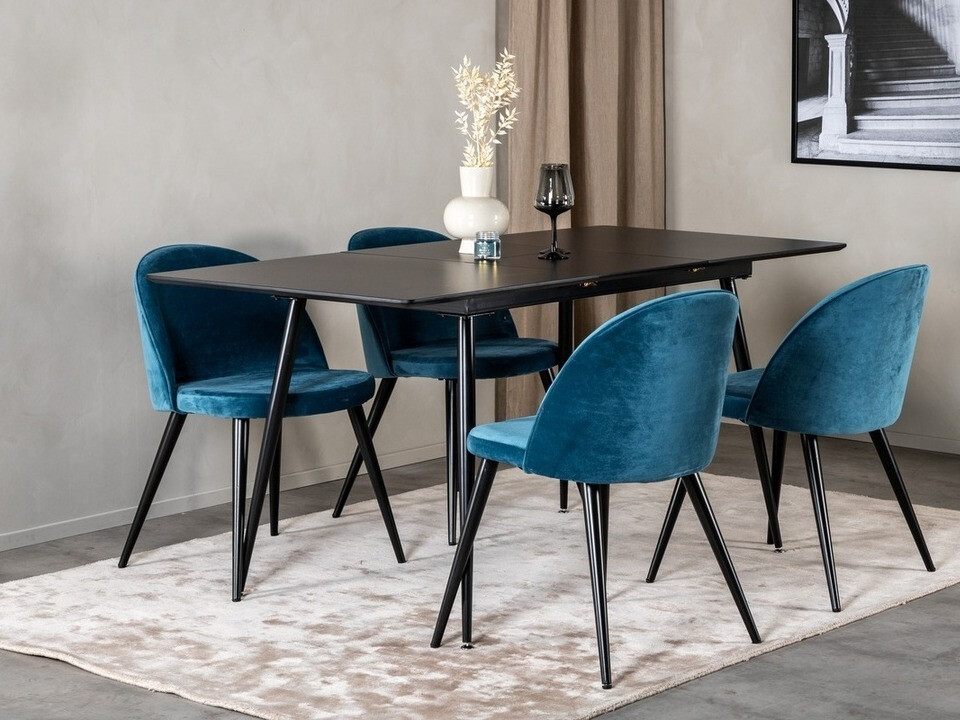 Set de mese Dallas 1521 (Albastru + Negru)