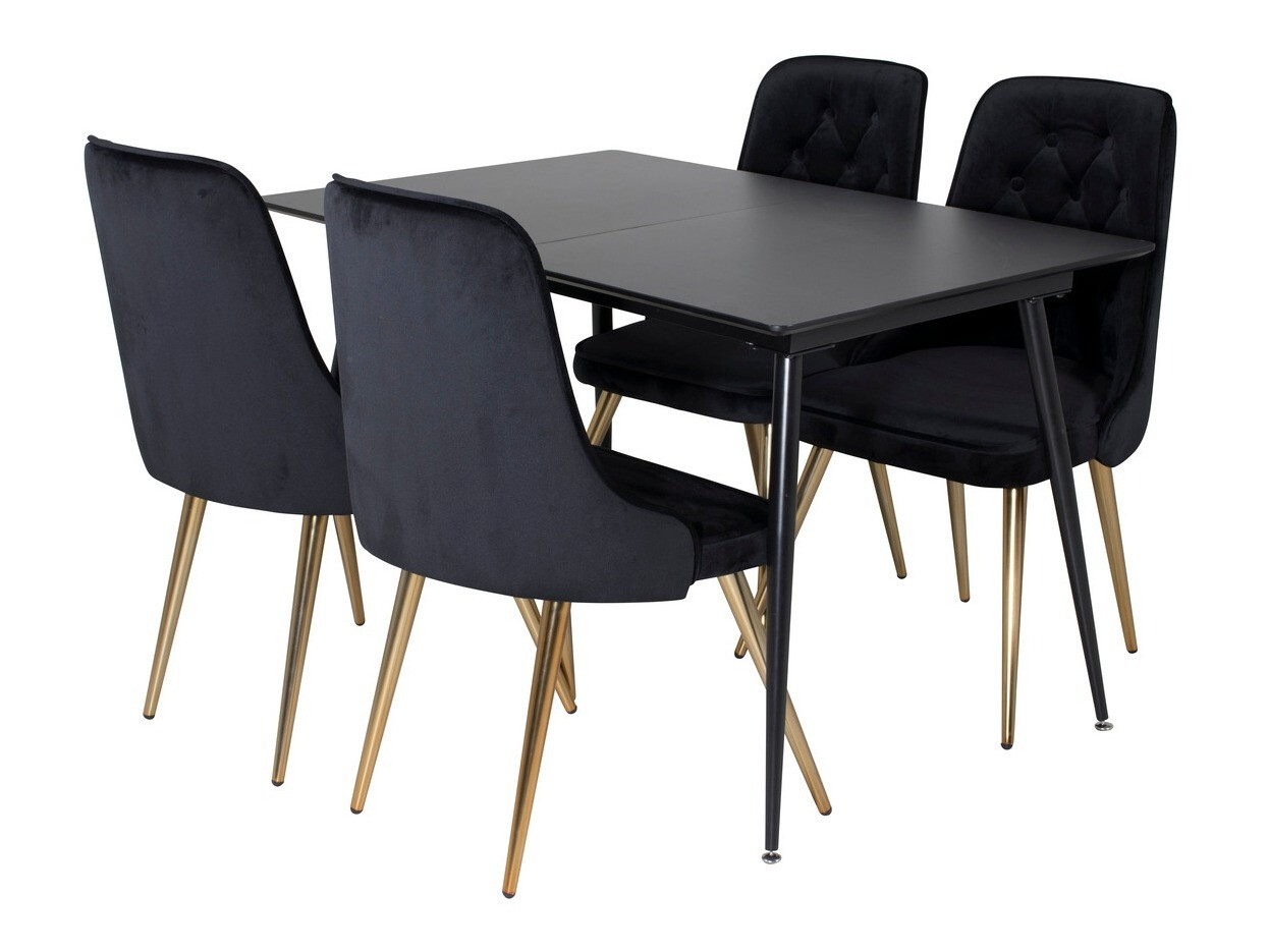 Set de mese Dallas 1522 (Negru + Auriu)