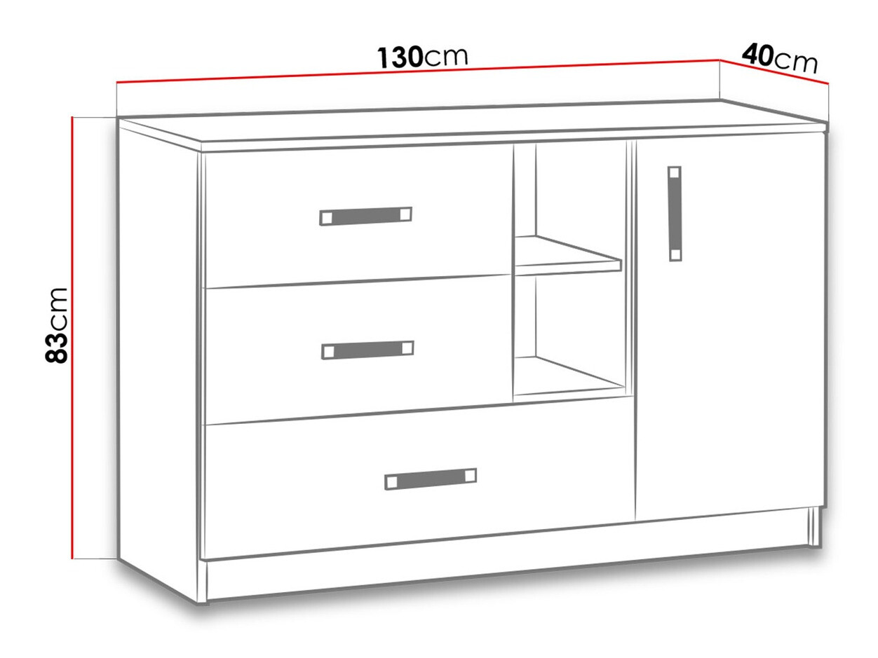 Set pentru camera copiilor Lorlare 118 (Alb + Gri)