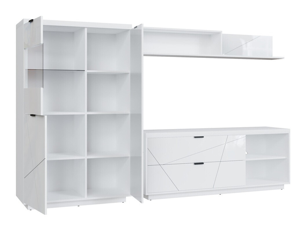 Set de living Fivale 111 (Alb lucios + Alb)