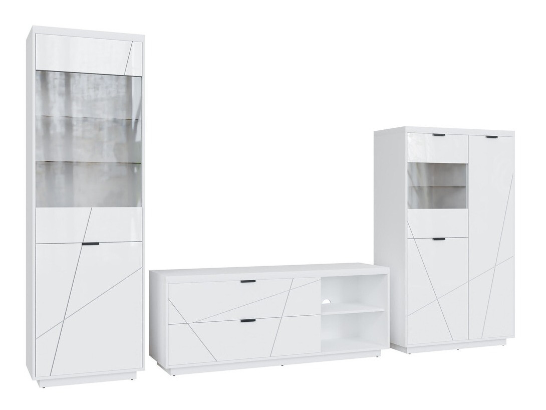 Set de living Fivale 112 (Alb lucios + Alb)