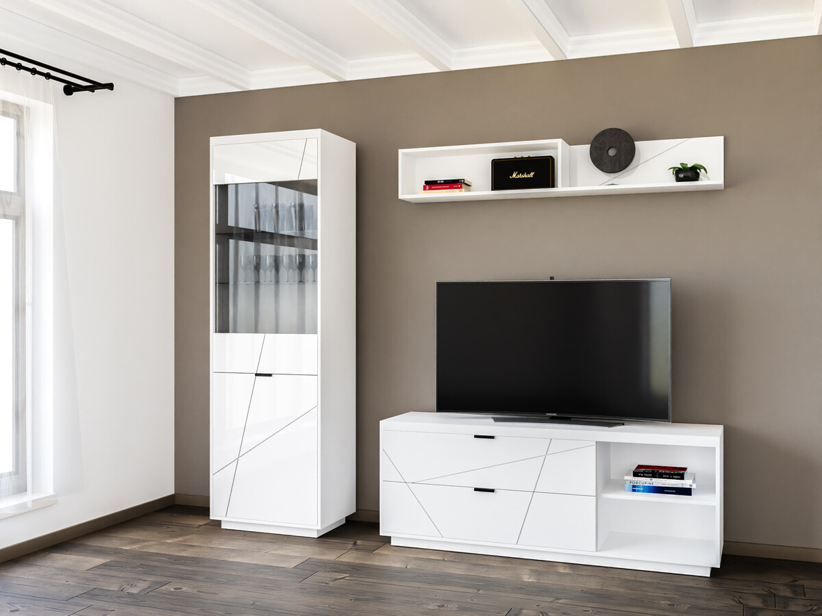 Set de living Fivale 113 (Alb lucios + Alb)