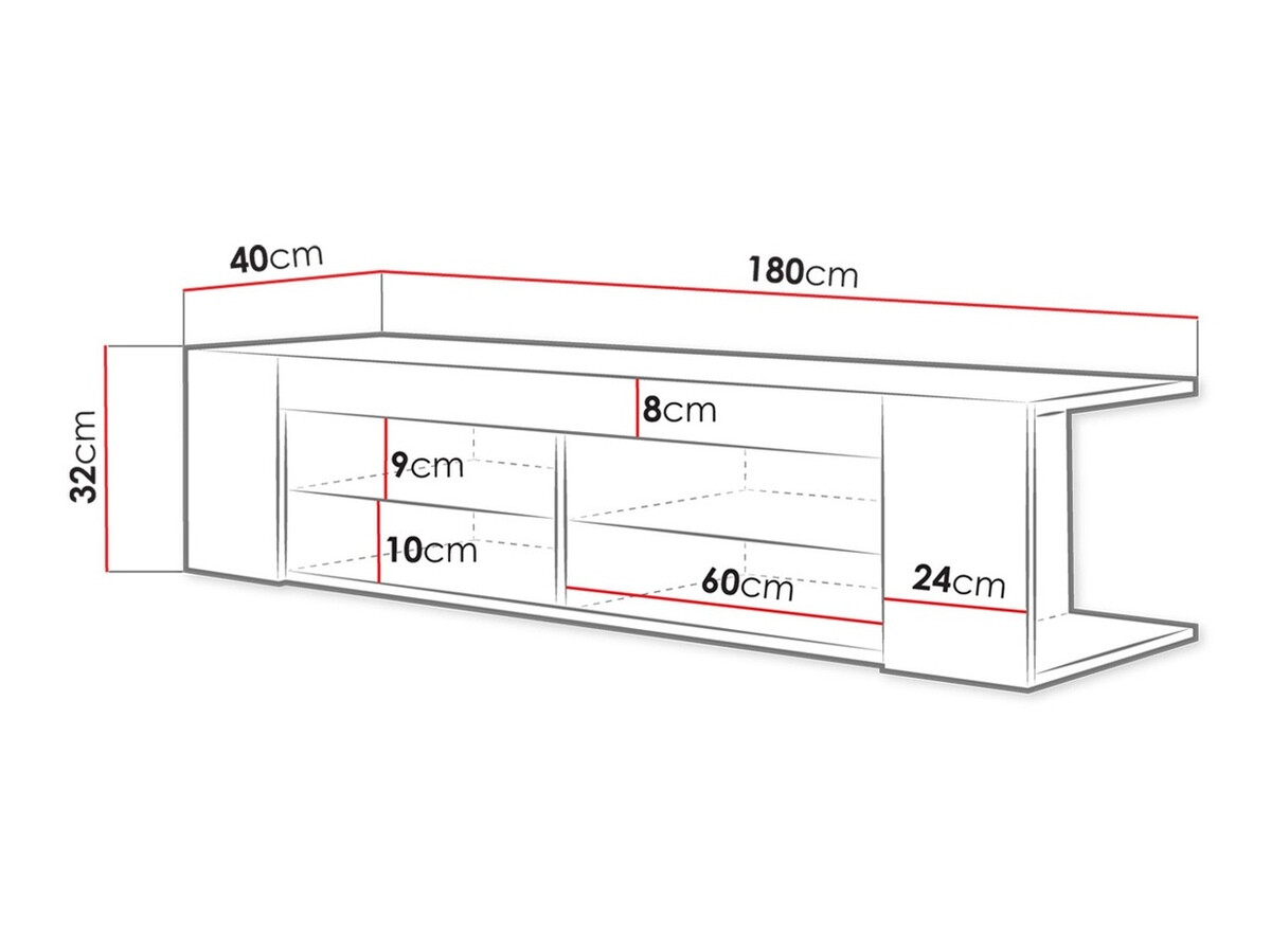 Comodă TV Ver I (Stejar Wotan)