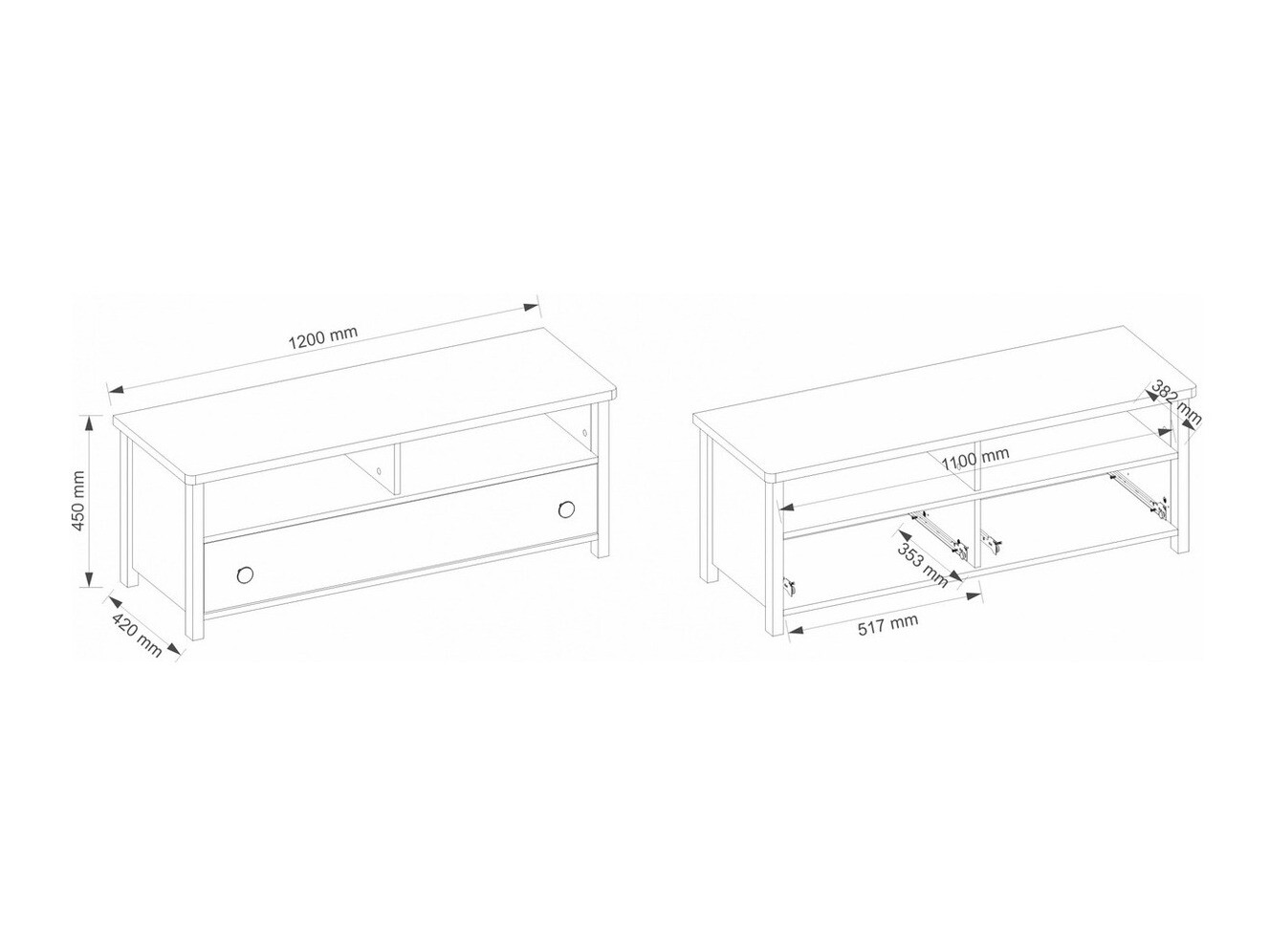 Comodă TV Elblive 132
