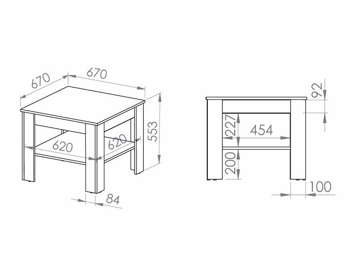 Măsuță de cafea Alcala 124