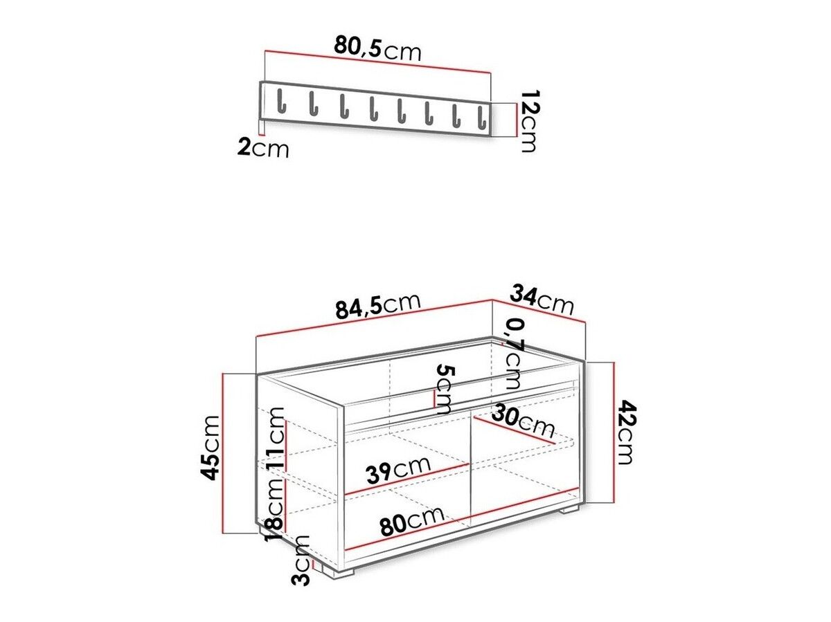Set de hol Comfivo Pinus IV (Alb + Manila 18)