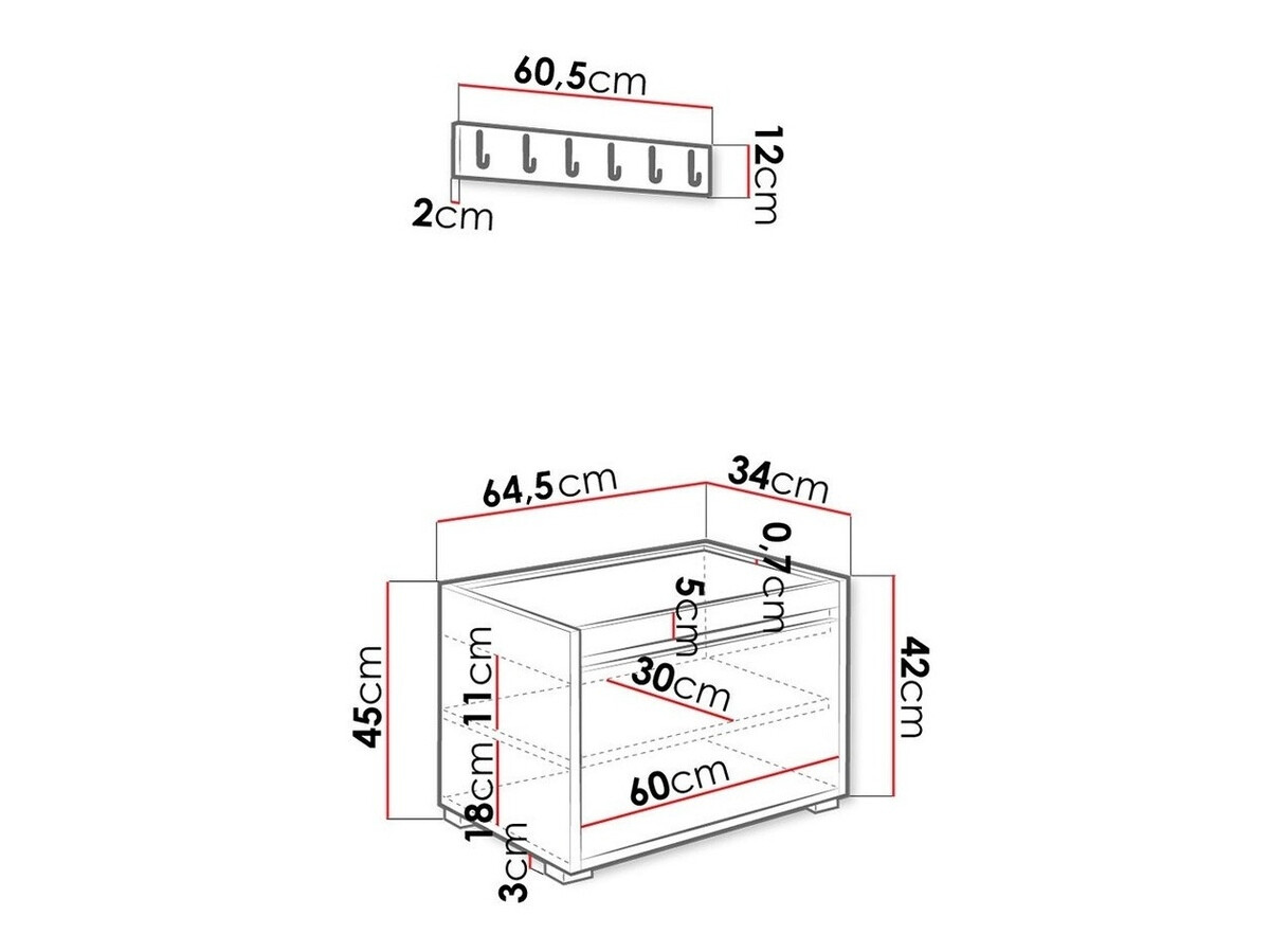 Set de hol Comfivo Pinus V (Alb + Manila 02)
