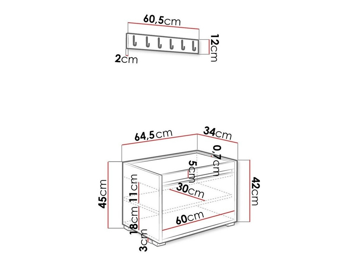 Set de hol Comfivo Pinus VII (Alb + Manila 02)