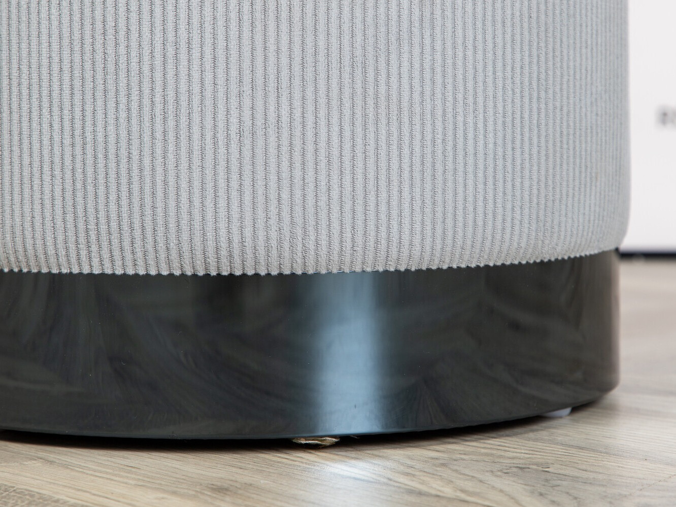 Taburet Dallas 2936 (Gri deschis + Negru lucios)