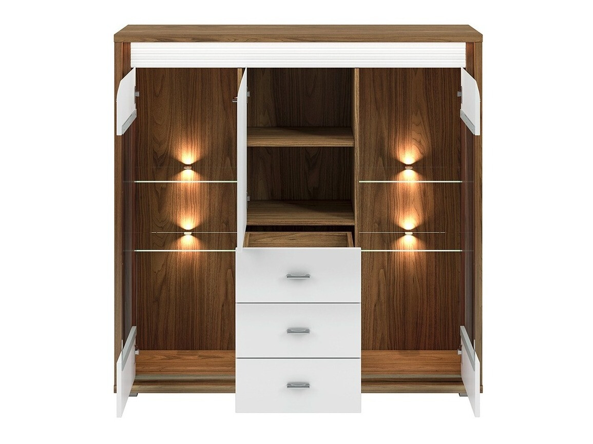 Comodă Madison H106 (Alb lucios)