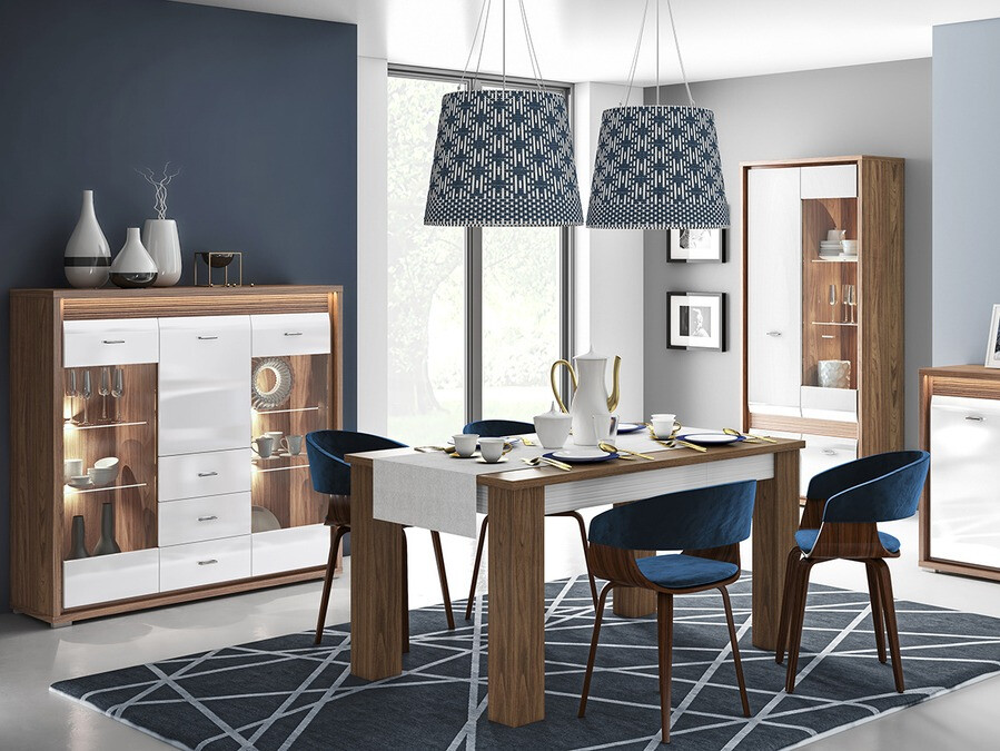 Comodă Madison H106 (Alb lucios)