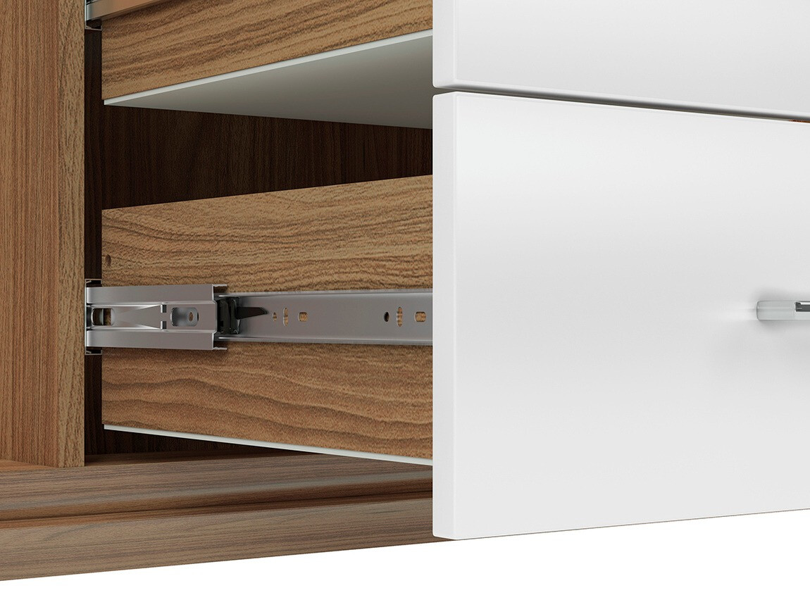 Comodă Madison H106 (Alb lucios)