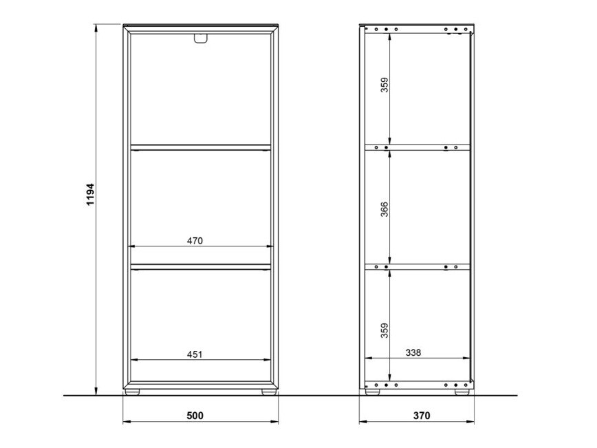 Raft Catcamu 103 (Alb + Navarra stejar)