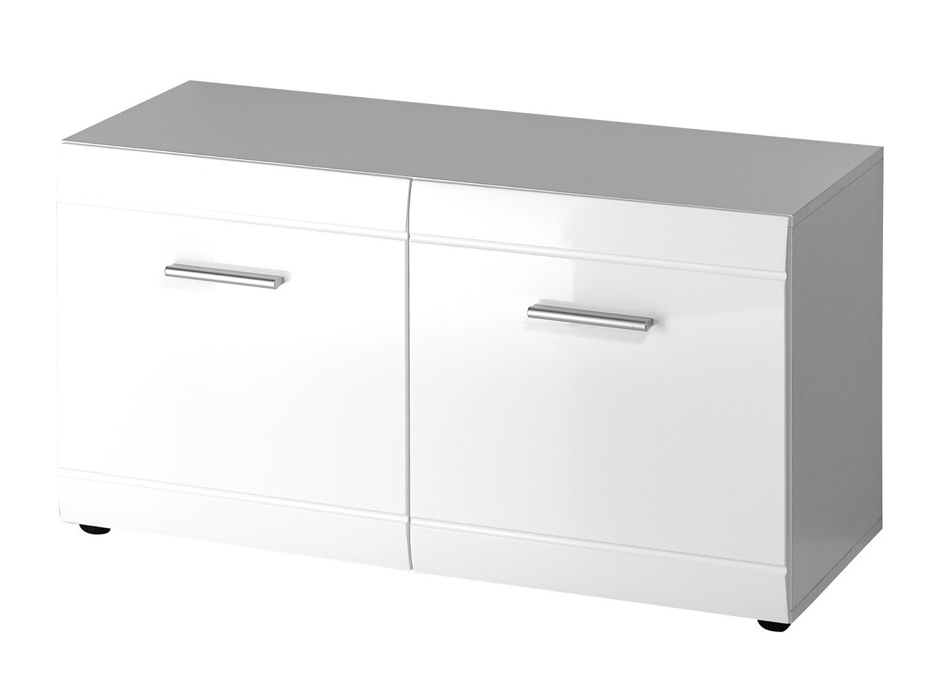 Dulap pantofi Livromu 106 (Alb lucios)