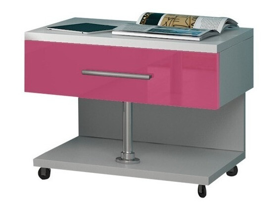 Set de camera copii Campus (Alb lucios + Roz lucios)